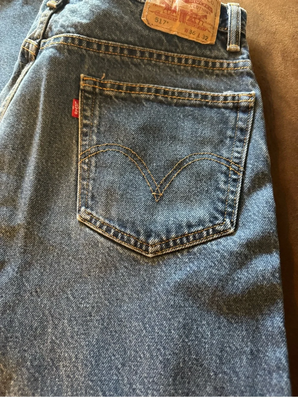 Levi's Men's 517 Classic Blue Relaxed Fit Denim Jeans-Excellent Condition!